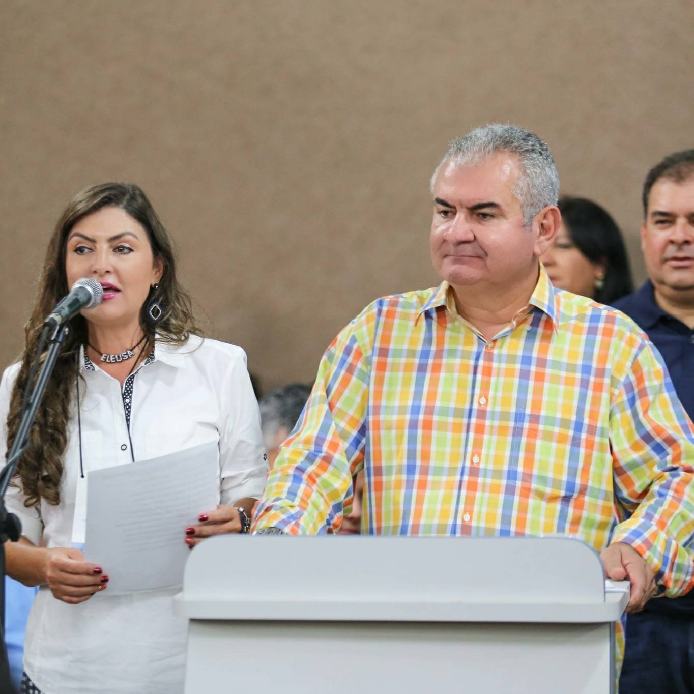 Eleusa Coronel e Senador Angelo Coronel